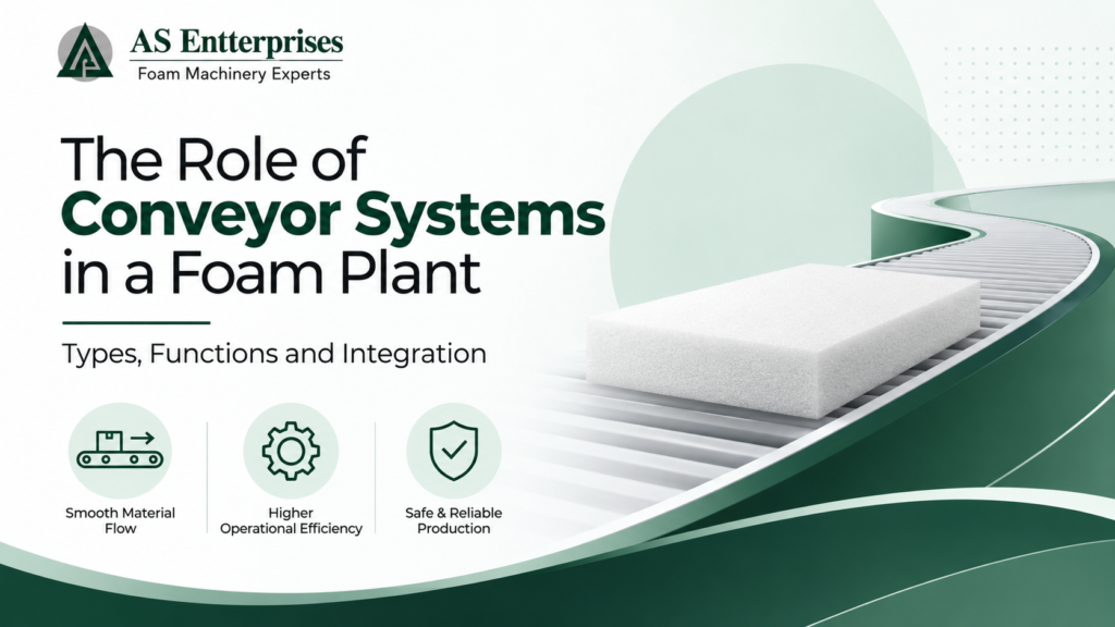 The Role of Conveyor Systems in a Foam Plant: Types, Functions, and Integration
