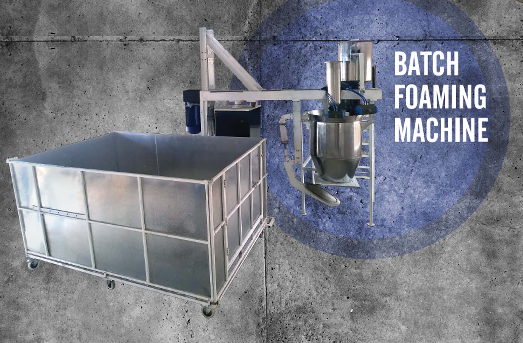 Batch Foaming Machine  Produce 30 to 40 Blocks Easily